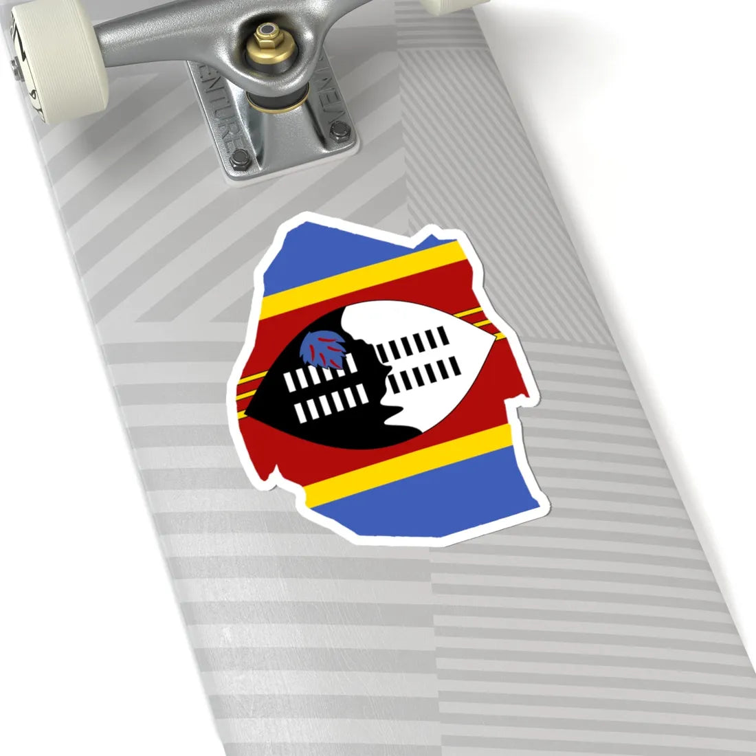 Flag map of Eswatini (Eswatini) STICKER Vinyl Kiss-Cut Decal - The Sticker Space