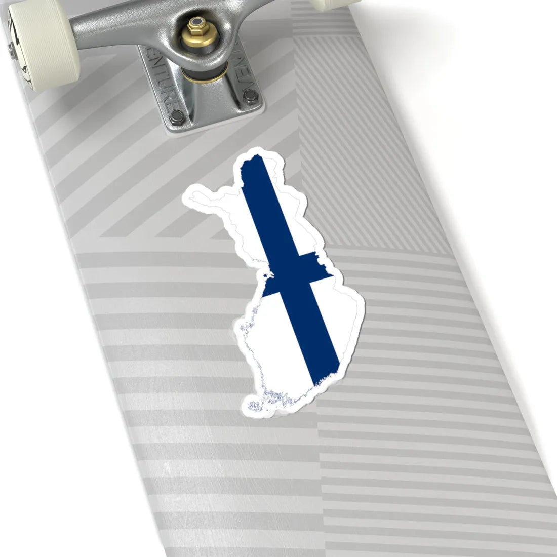 Flag-map of Finland (Finland) STICKER Vinyl Kiss-Cut Decal - The Sticker Space