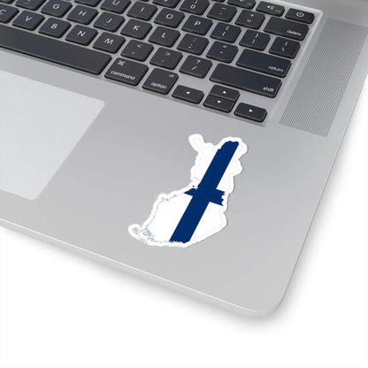Flag-map of Finland (Finland) STICKER Vinyl Kiss-Cut Decal - The Sticker Space
