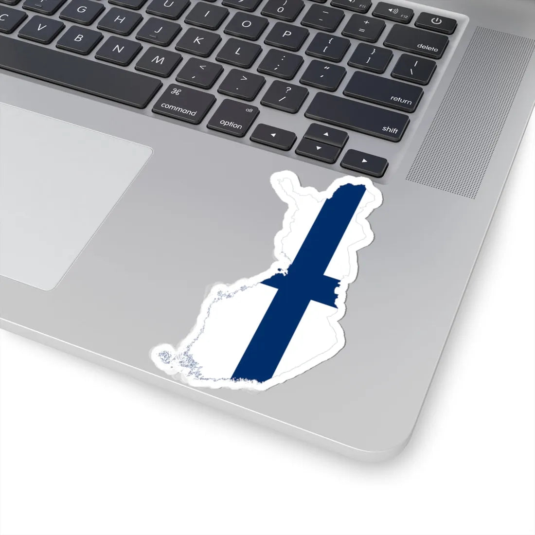 Flag-map of Finland (Finland) STICKER Vinyl Kiss-Cut Decal - The Sticker Space