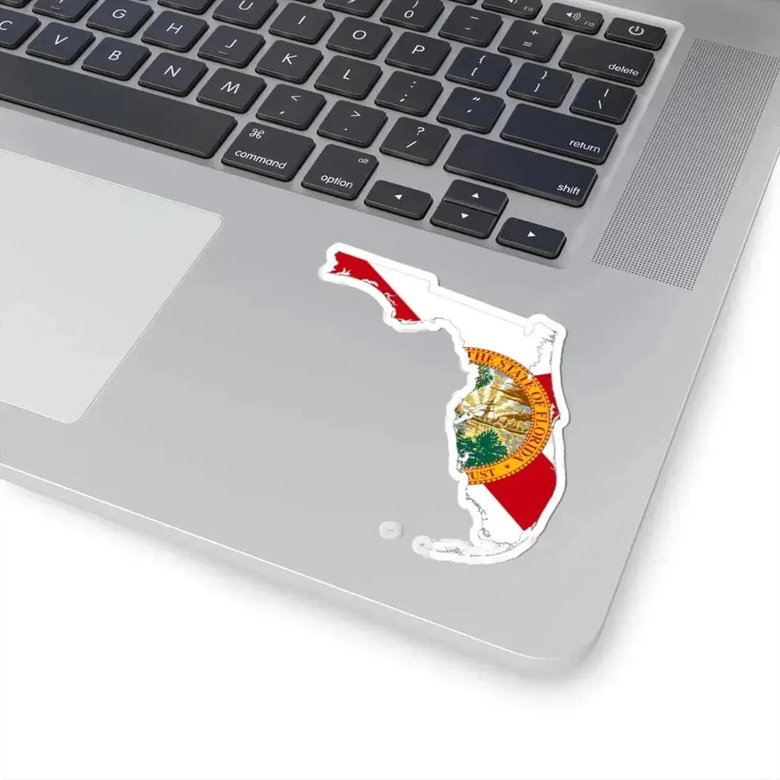 Flag-map of Florida (United States) STICKER Vinyl Kiss-Cut Decal - The Sticker Space