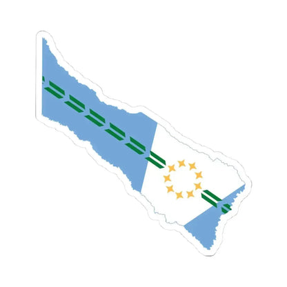 Flag-map of Formosa Province (Argentina) STICKER Vinyl Kiss-Cut Decal 3 Inch White - The Sticker Space