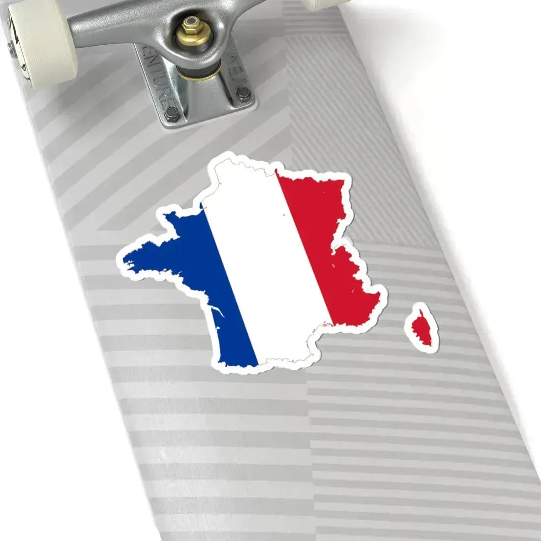 Flag-map of France (France) STICKER Vinyl Kiss-Cut Decal - The Sticker Space