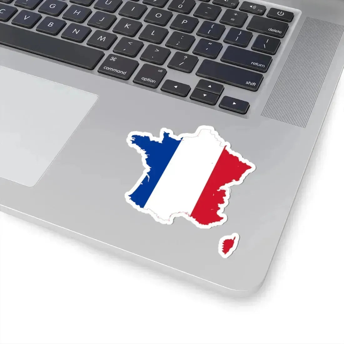Flag-map of France (France) STICKER Vinyl Kiss-Cut Decal - The Sticker Space