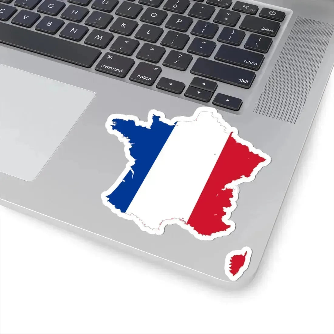 Flag-map of France (France) STICKER Vinyl Kiss-Cut Decal - The Sticker Space