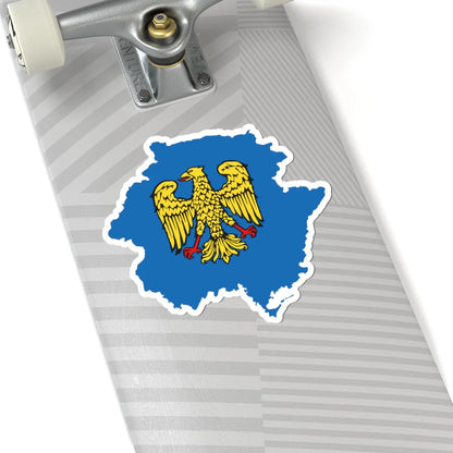 Flag map of Friuli (Italy) STICKER Vinyl Kiss-Cut Decal - The Sticker Space