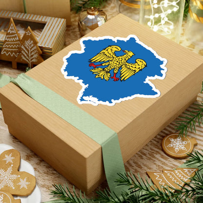 Flag map of Friuli (Italy) STICKER Vinyl Kiss-Cut Decal - The Sticker Space