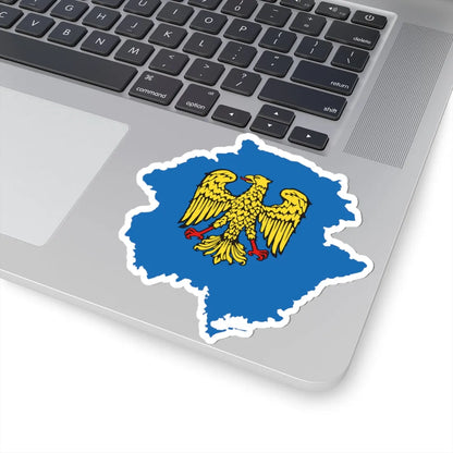 Flag map of Friuli (Italy) STICKER Vinyl Kiss-Cut Decal - The Sticker Space