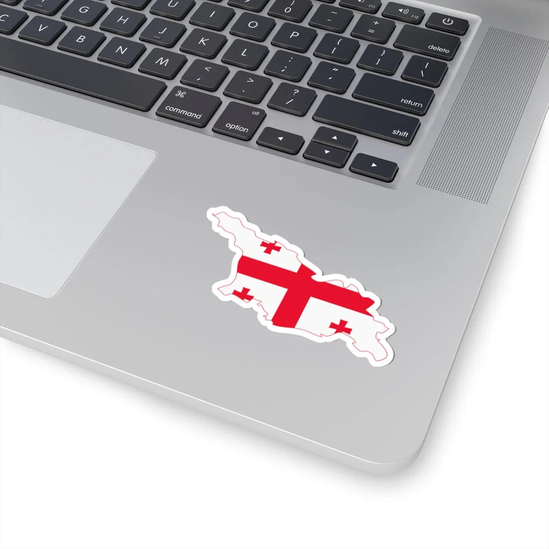 Flag-map of Georgia (Georgia) STICKER Vinyl Kiss-Cut Decal - The Sticker Space