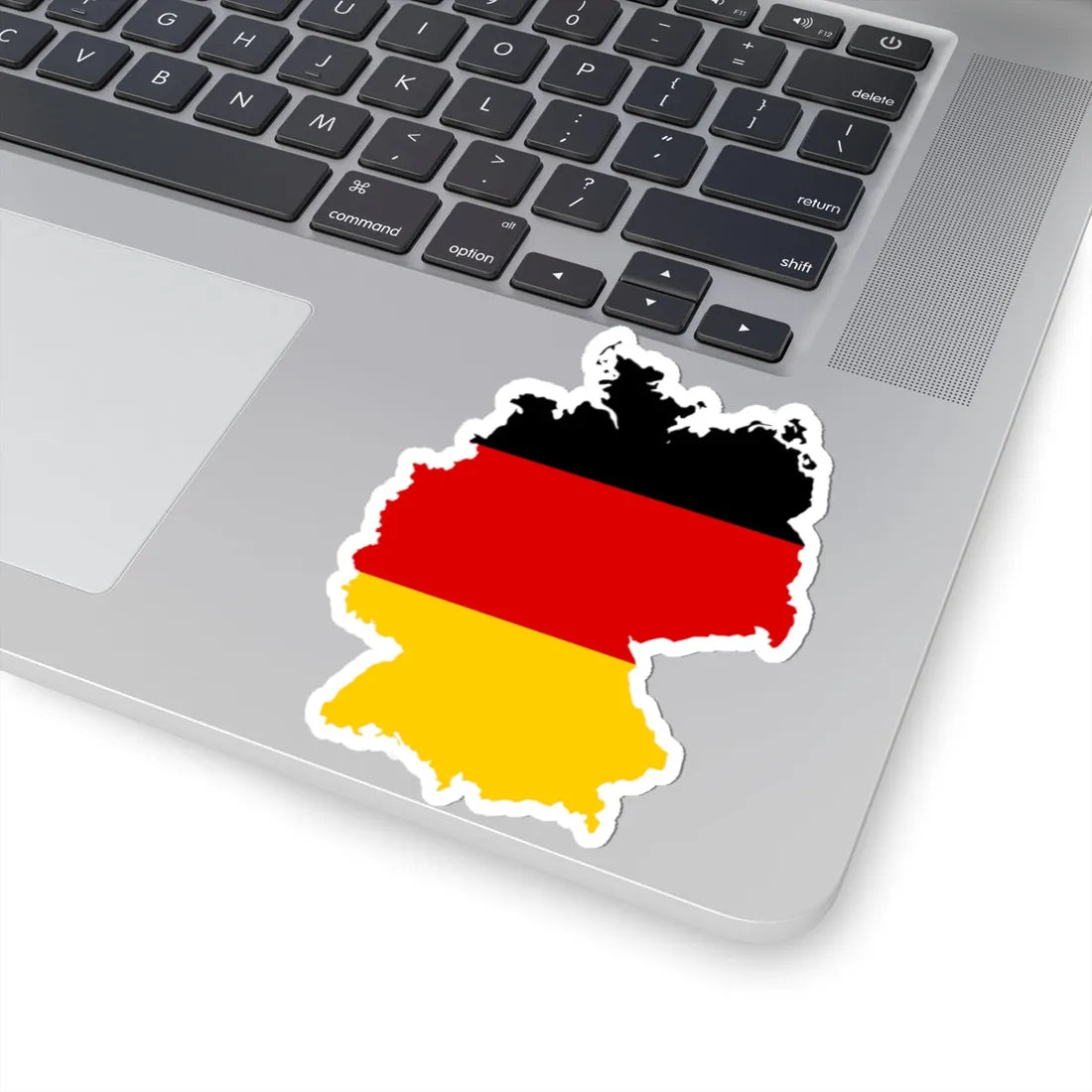 Flag-map of Germany (Germany) STICKER Vinyl Kiss-Cut Decal - The Sticker Space