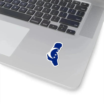 Flag map of Grande Comore (Comoros) STICKER Vinyl Kiss-Cut Decal - The Sticker Space