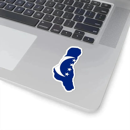 Flag map of Grande Comore (Comoros) STICKER Vinyl Kiss-Cut Decal - The Sticker Space