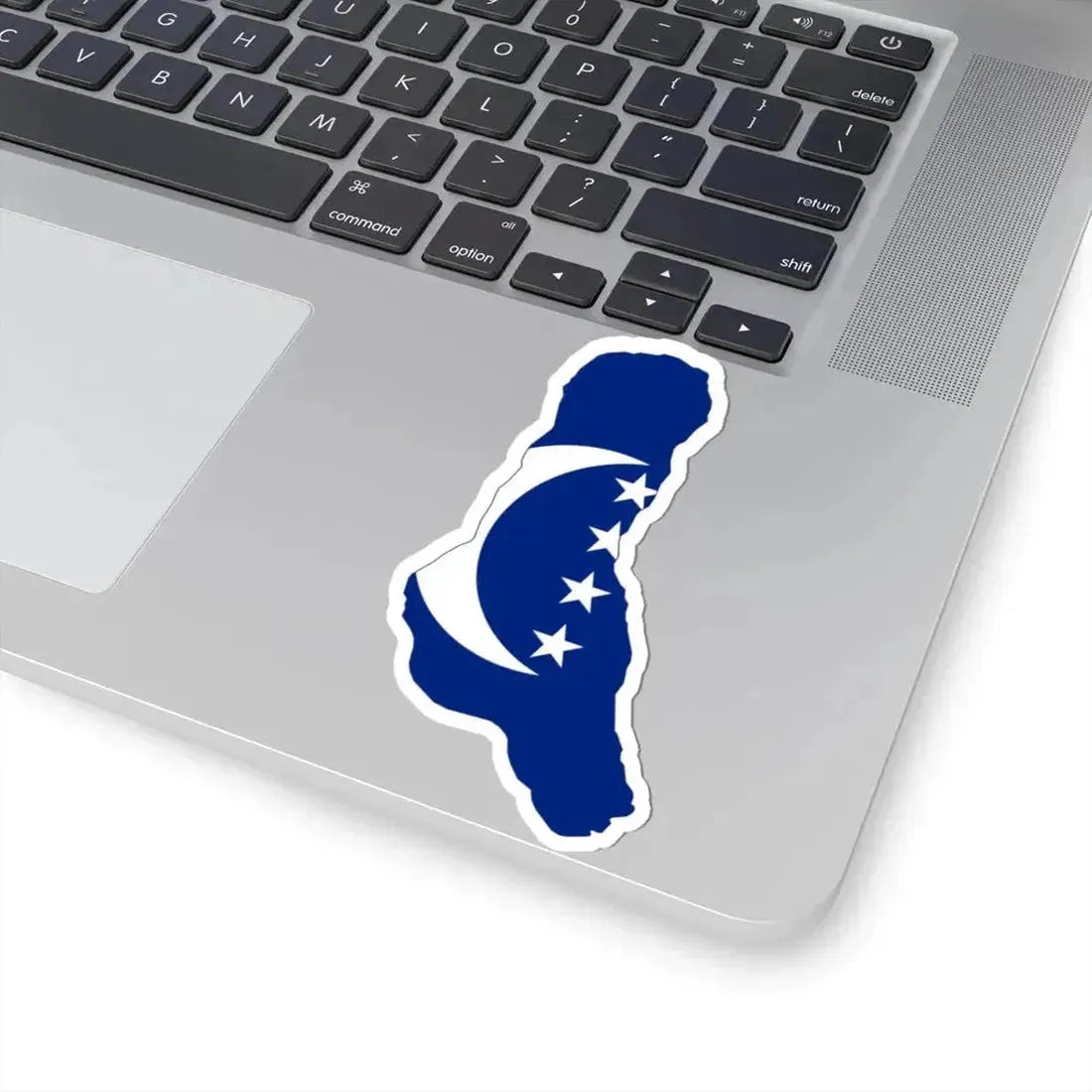 Flag map of Grande Comore (Comoros) STICKER Vinyl Kiss-Cut Decal - The Sticker Space