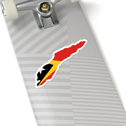 Flag-map of Great Timor STICKER Vinyl Kiss-Cut Decal - The Sticker Space