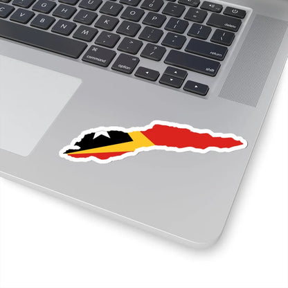 Flag-map of Great Timor STICKER Vinyl Kiss-Cut Decal - The Sticker Space