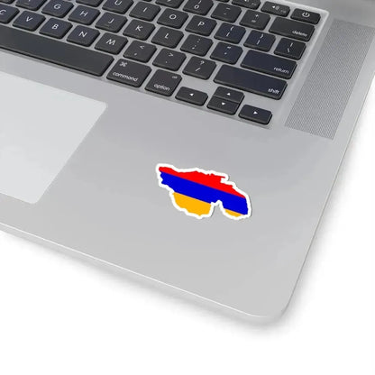 Flag-map of Greater Armenia (Armenia) STICKER Vinyl Kiss-Cut Decal - The Sticker Space