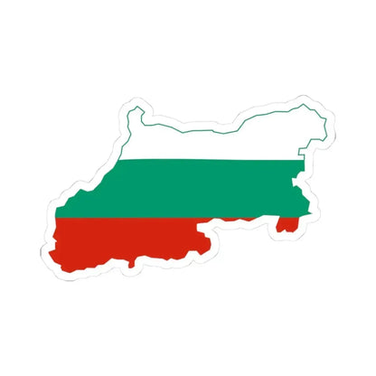 Flag-map of Greater Bulgaria (Bulgaria) STICKER Vinyl Kiss-Cut Decal 3 Inch White - The Sticker Space