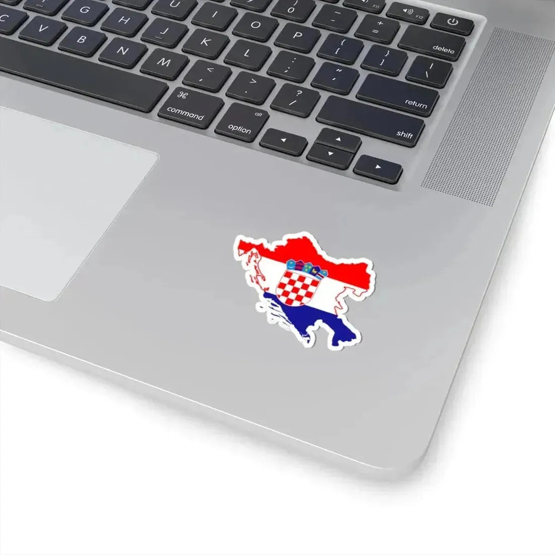 Flag-map of Greater Croatia (Croatia) STICKER Vinyl Kiss-Cut Decal - The Sticker Space