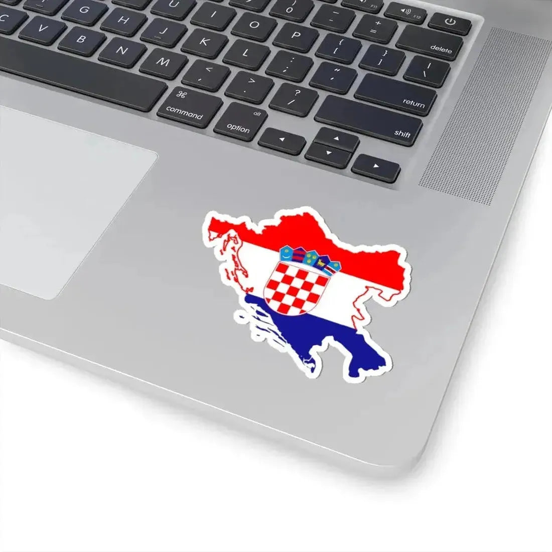 Flag-map of Greater Croatia (Croatia) STICKER Vinyl Kiss-Cut Decal - The Sticker Space