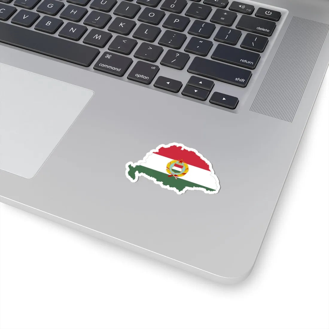 Flag-map of Greater Hungary Kadar coat of arms (Hungary) STICKER Vinyl Kiss-Cut Decal - The Sticker Space
