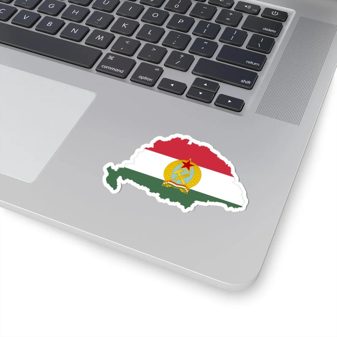 Flag-map of Greater Hungary Rakosi coat of arms (Hungary) STICKER Vinyl Kiss-Cut Decal - The Sticker Space