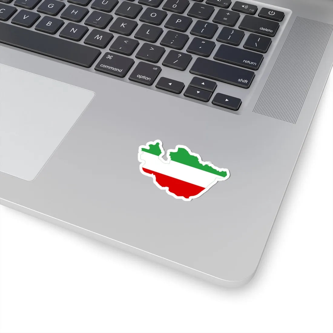 Flag-map of Greater Iran tricolour (Iran) STICKER Vinyl Kiss-Cut Decal - The Sticker Space
