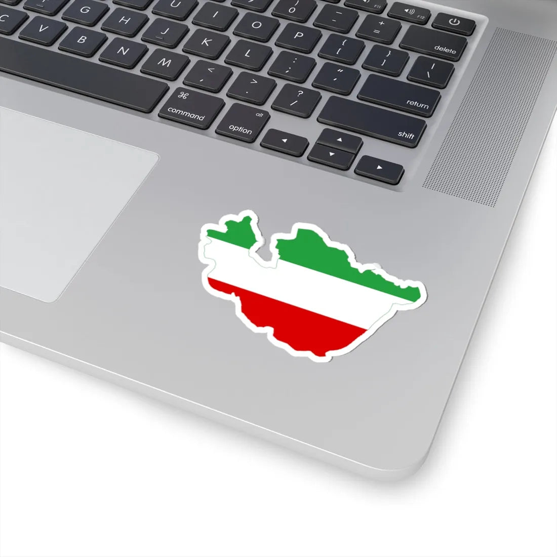 Flag-map of Greater Iran tricolour (Iran) STICKER Vinyl Kiss-Cut Decal - The Sticker Space