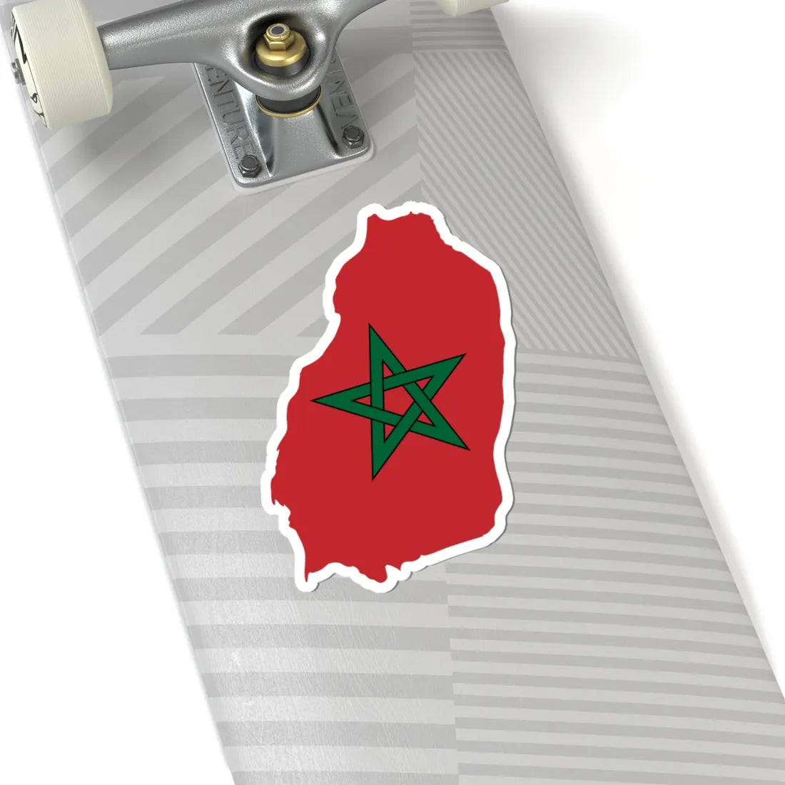 Flag map of Greater Morocco (Morocco) STICKER Vinyl Kiss-Cut Decal - The Sticker Space