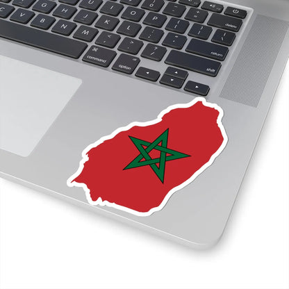 Flag map of Greater Morocco (Morocco) STICKER Vinyl Kiss-Cut Decal - The Sticker Space