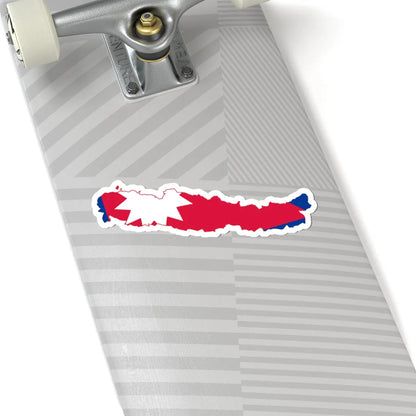 Flag-map of Greater Nepal (Nepal) STICKER Vinyl Kiss-Cut Decal - The Sticker Space