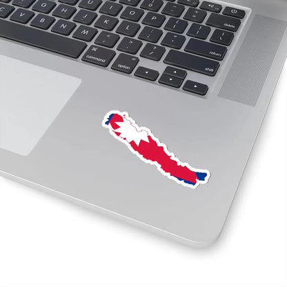 Flag-map of Greater Nepal (Nepal) STICKER Vinyl Kiss-Cut Decal - The Sticker Space