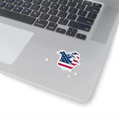 Flag map of Greater Trump United States (Canada) STICKER Vinyl Kiss-Cut Decal - The Sticker Space