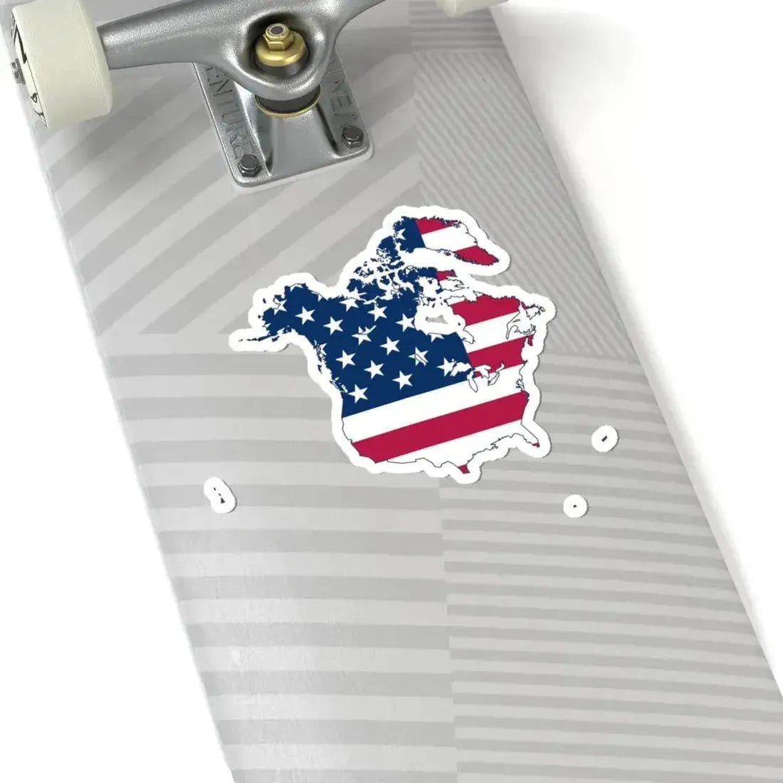 Flag map of Greater Trump United States (Canada) STICKER Vinyl Kiss-Cut Decal - The Sticker Space
