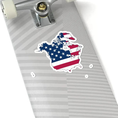 Flag map of Greater Trump United States (Canada) STICKER Vinyl Kiss-Cut Decal - The Sticker Space