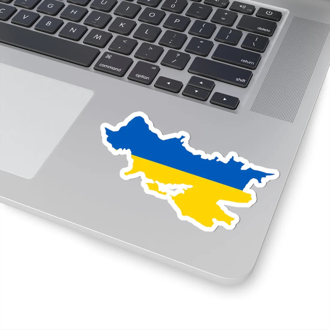 Flag-map of Greater Ukraine (Ukraine) STICKER Vinyl Kiss-Cut Decal - The Sticker Space