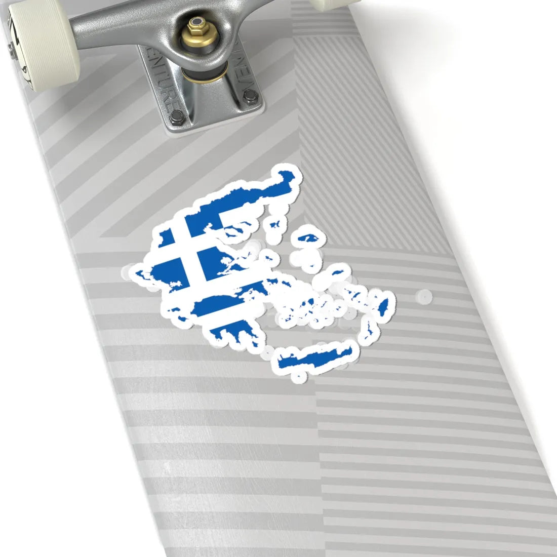 Flag-map of Greece (Greece) STICKER Vinyl Kiss-Cut Decal - The Sticker Space