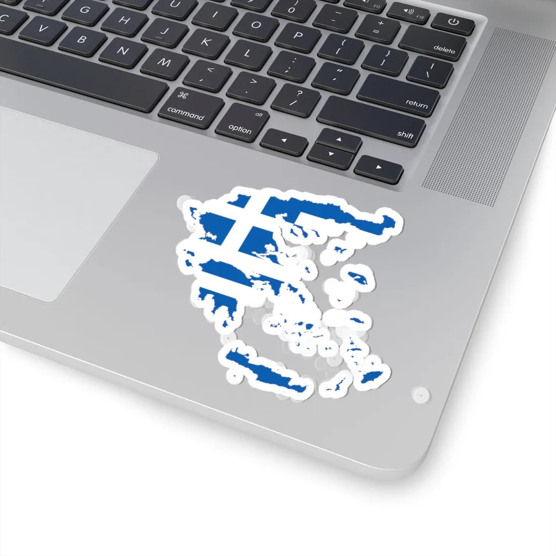 Flag-map of Greece (Greece) STICKER Vinyl Kiss-Cut Decal - The Sticker Space