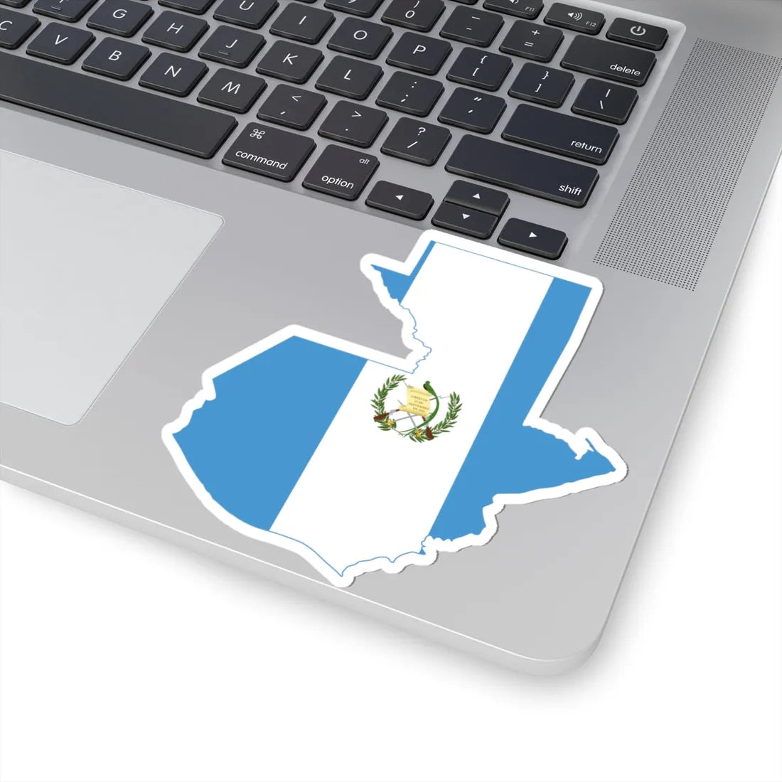 Flag map of Guatemala (Guatemala) STICKER Vinyl Kiss-Cut Decal - The Sticker Space