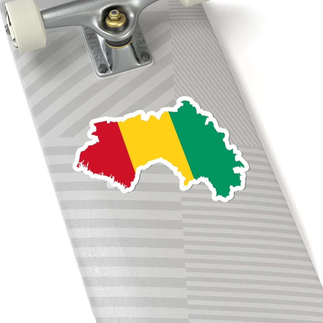 Flag map of Guinea (Guinea) STICKER Vinyl Kiss-Cut Decal - The Sticker Space