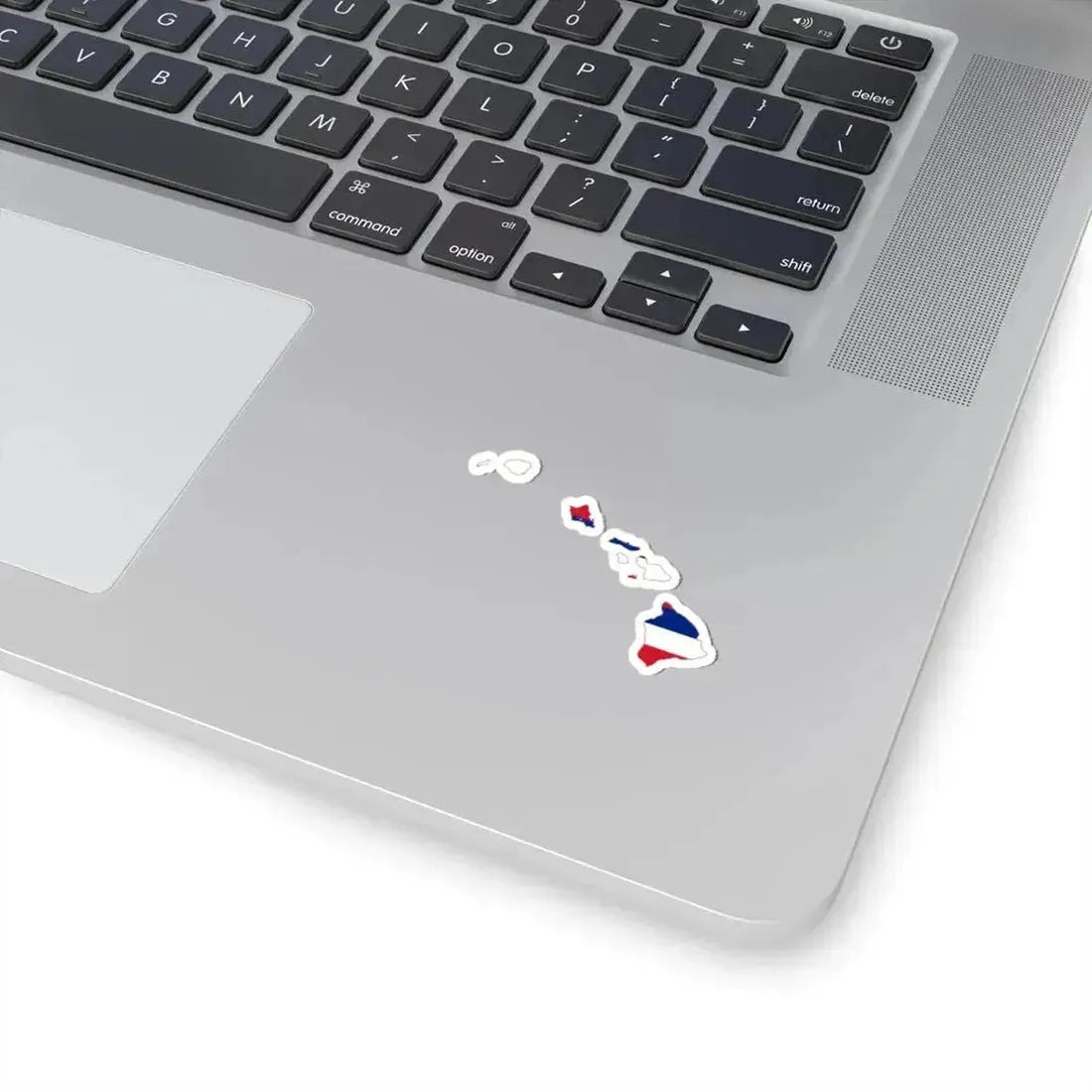Flag-map of Hawaii (United States) STICKER Vinyl Kiss-Cut Decal - The Sticker Space