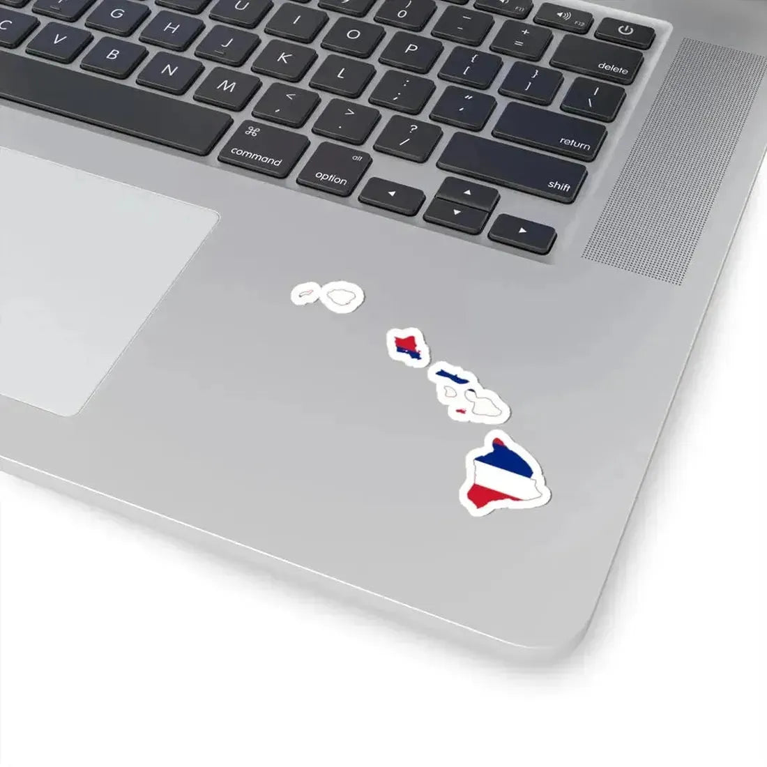 Flag-map of Hawaii (United States) STICKER Vinyl Kiss-Cut Decal - The Sticker Space