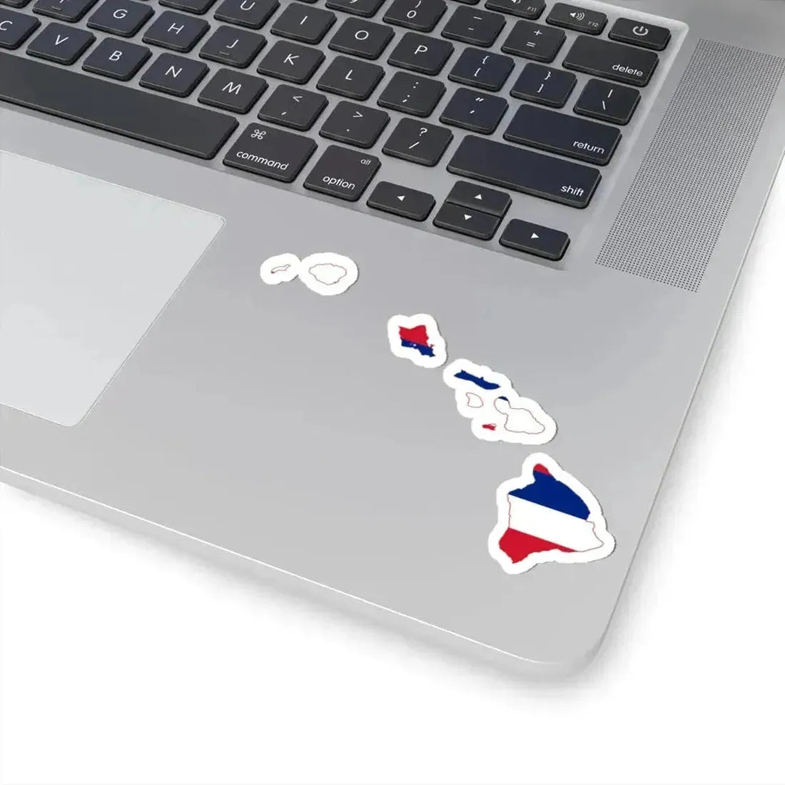 Flag-map of Hawaii (United States) STICKER Vinyl Kiss-Cut Decal - The Sticker Space