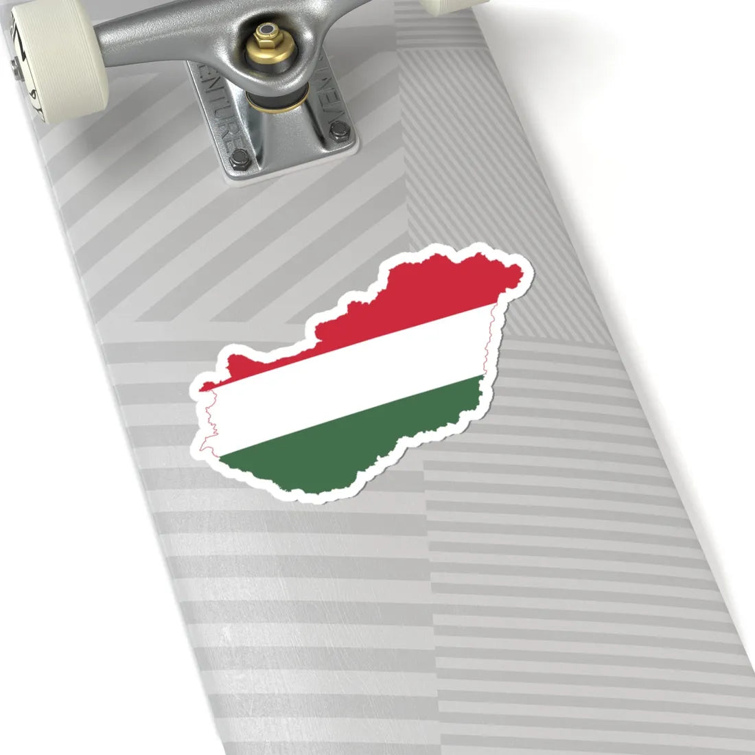 Flag-map of Hungary (Hungary) STICKER Vinyl Kiss-Cut Decal - The Sticker Space