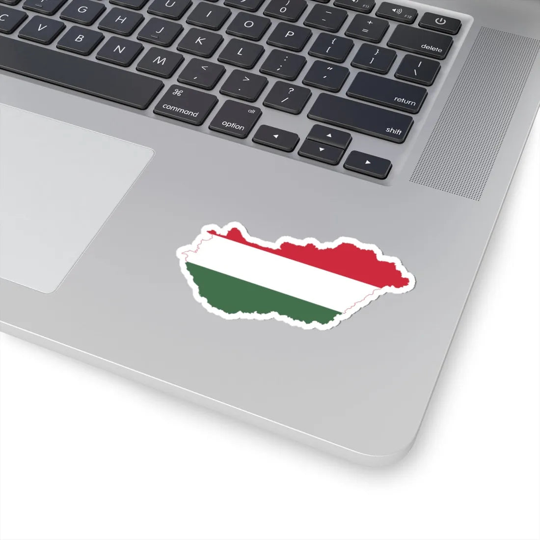 Flag-map of Hungary (Hungary) STICKER Vinyl Kiss-Cut Decal - The Sticker Space
