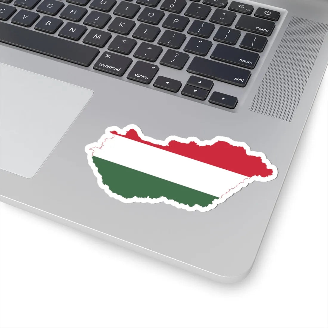 Flag-map of Hungary (Hungary) STICKER Vinyl Kiss-Cut Decal - The Sticker Space