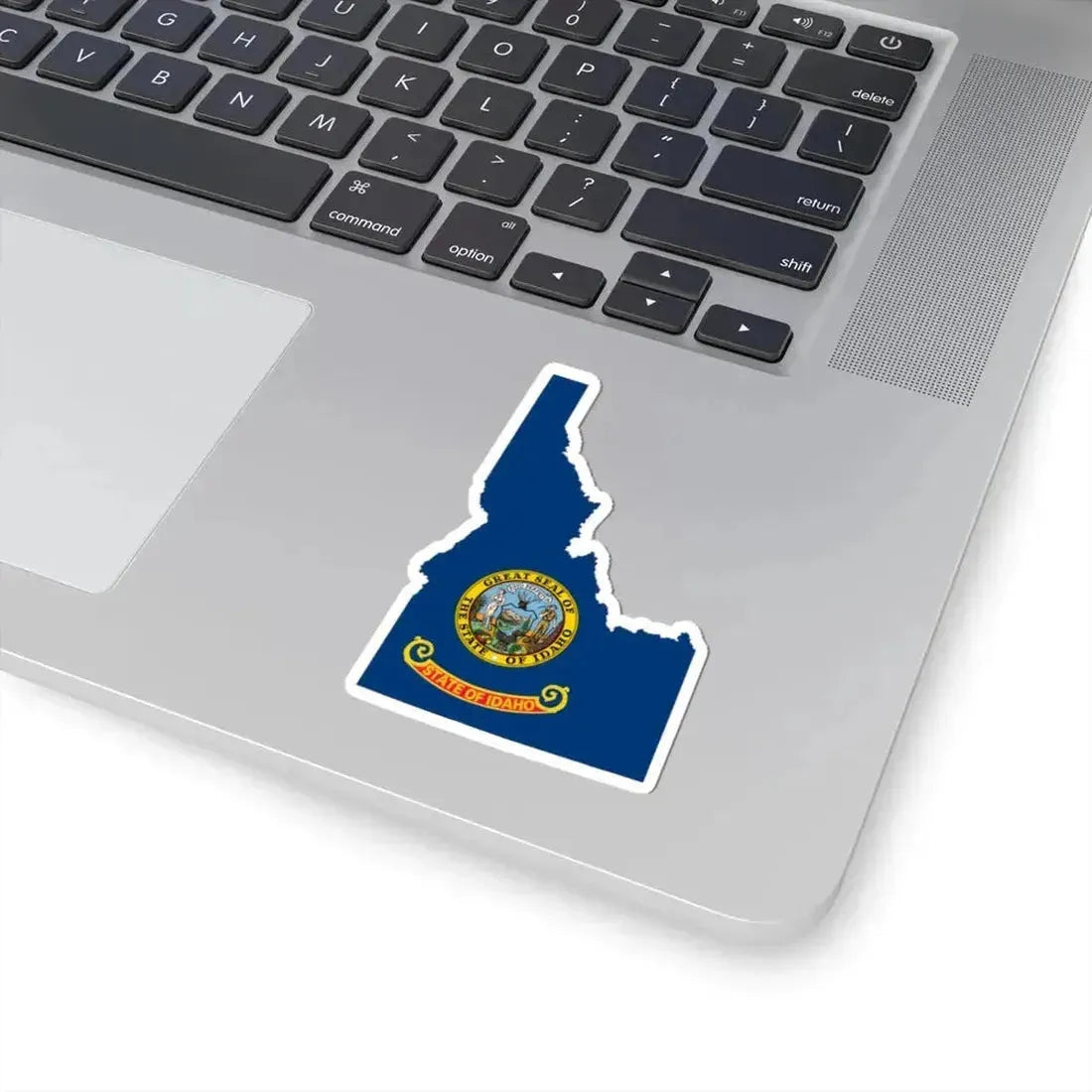Flag-map of Idaho (United States) STICKER Vinyl Kiss-Cut Decal - The Sticker Space