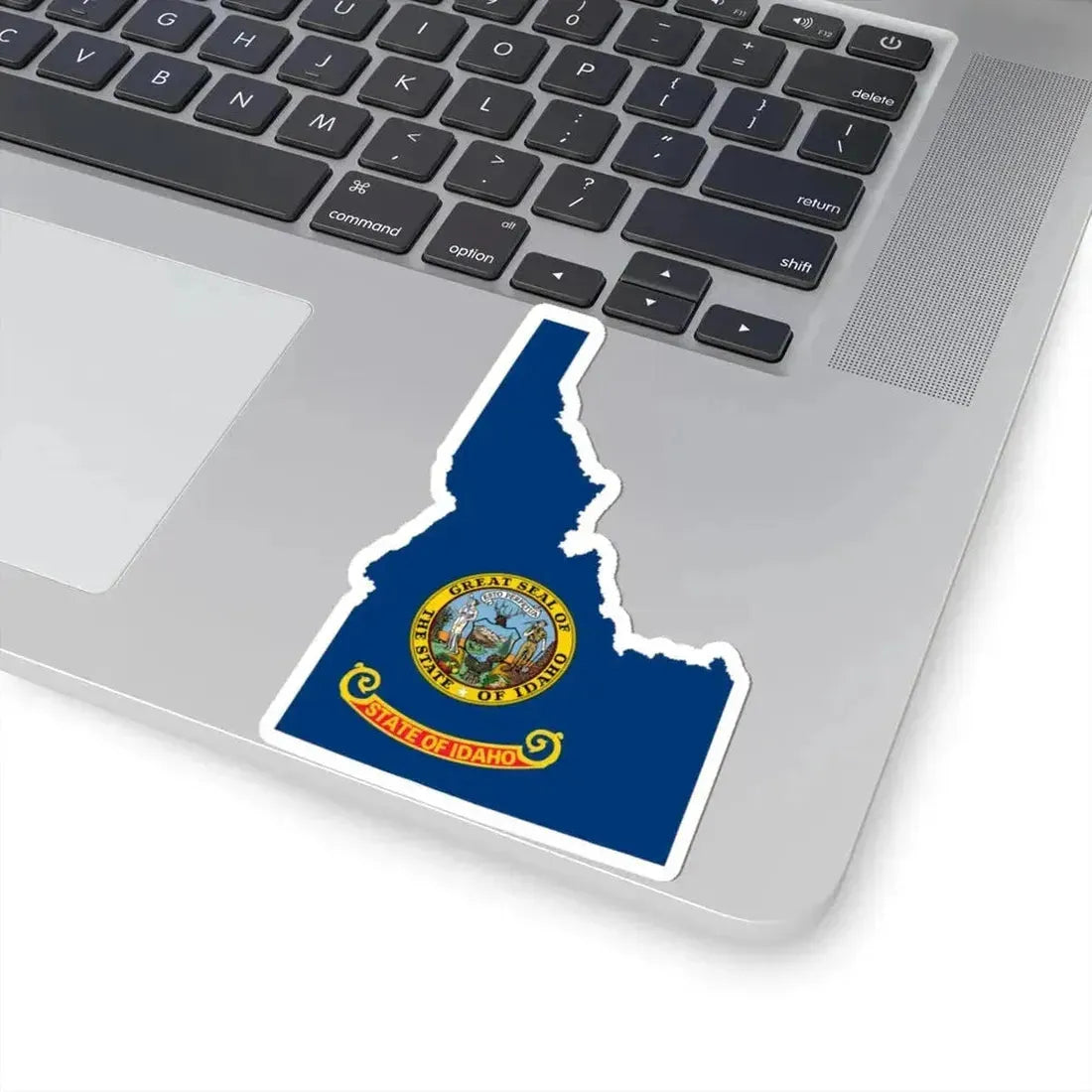 Flag-map of Idaho (United States) STICKER Vinyl Kiss-Cut Decal - The Sticker Space