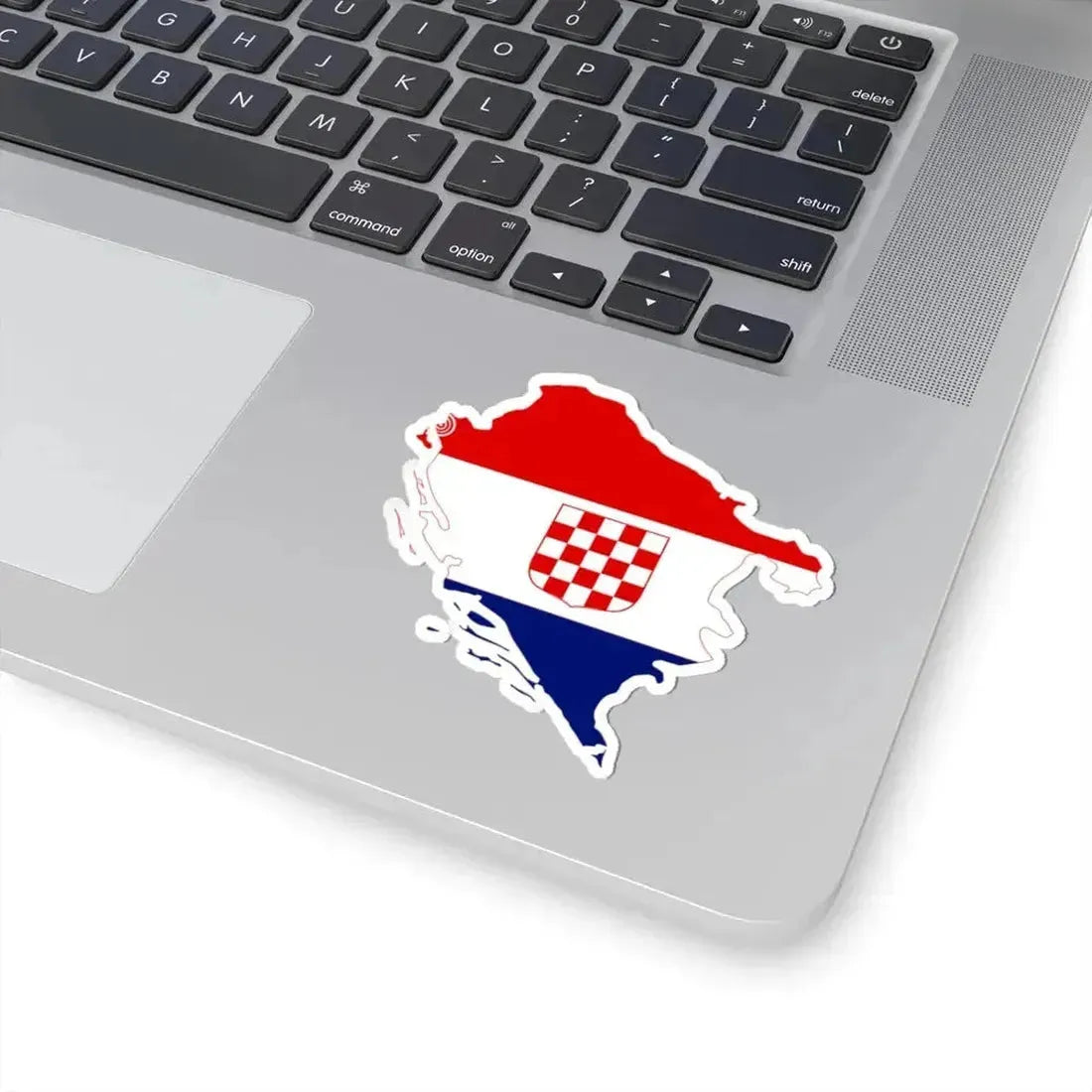 Flag-map of Independent State of Croatia 1941-1944 (Croatia) STICKER Vinyl Kiss-Cut Decal - The Sticker Space