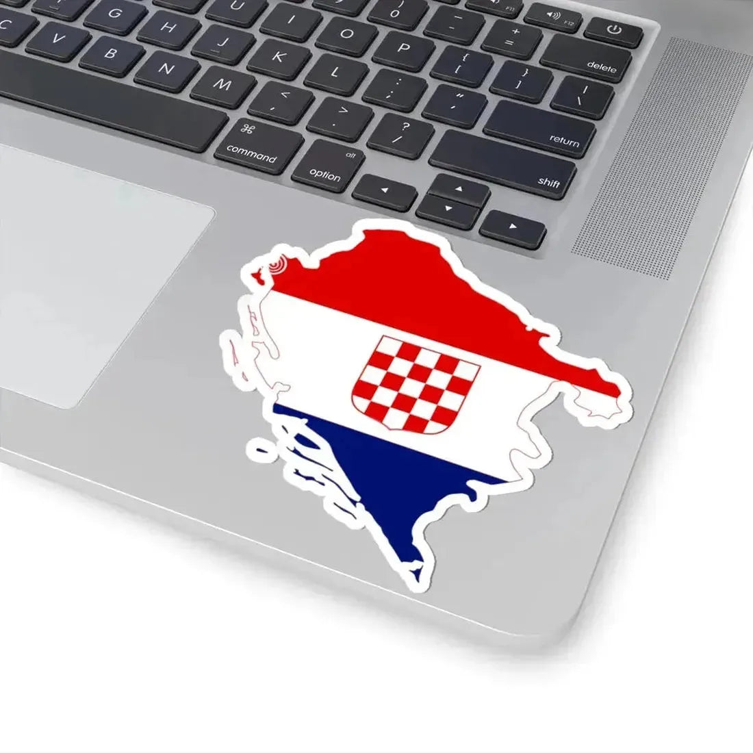 Flag-map of Independent State of Croatia 1941-1944 (Croatia) STICKER Vinyl Kiss-Cut Decal - The Sticker Space