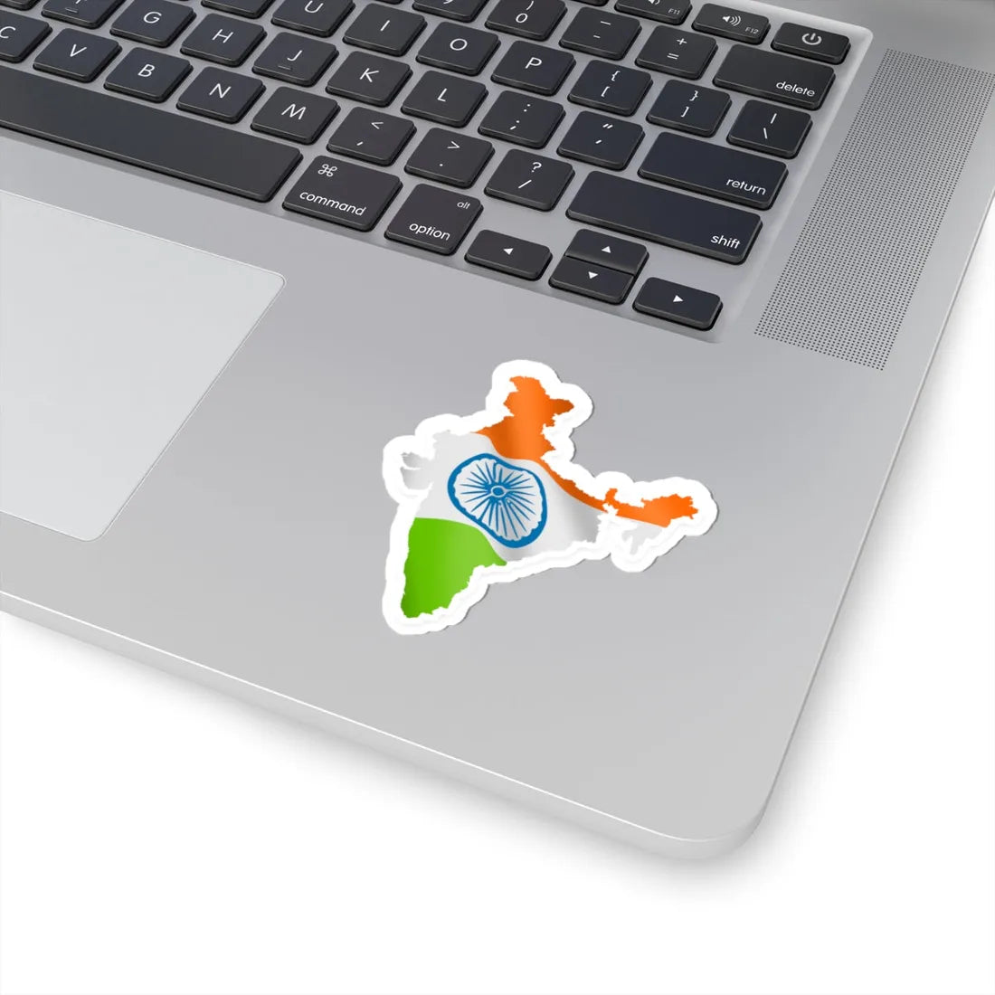 Flag map of India (India) STICKER Vinyl Kiss-Cut Decal - The Sticker Space